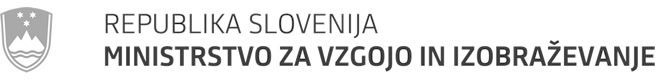 Logotip Ministrstvo za vzgojo in izobraževanje
