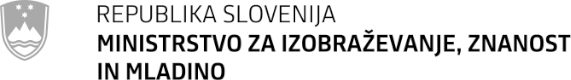 Logotip Ministrstvo za izobraževanje, znanost in mladino