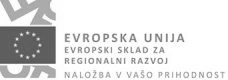Logotip Evropska unija - Evropski sklad za regionalni razvoj